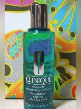 Clinique Rinse-Off Eye Makeup Solvent All Skin Types Full Size 4.2 fl oz